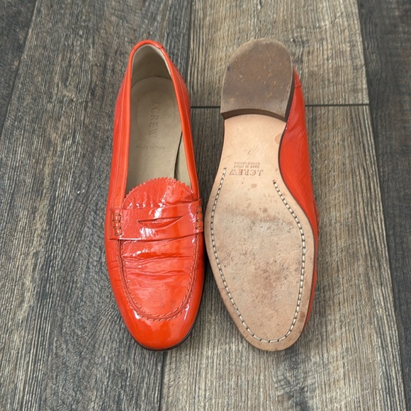 Women’s J Crew Size 7 Patent Leather Loafers - Picture 4 of 5